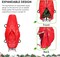 Upright Christmas Tree Storage Bag, 7.5 ft Tear Resistant PE Material Christmas Tree Bag with 4 Reinforced Handles for Xmas Holiday (Red)